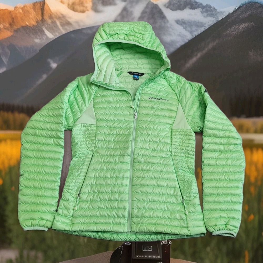 ❄️Eddie Bauer Jacket Womens XS First Accent Hooded Goose Down 800-Fill Puffer